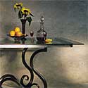wrought iron dining table