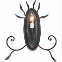 hand forged iron sconce